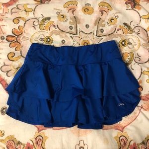 duc sport athletic ruffled skirt royal blue size S